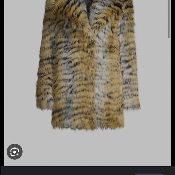 Michael kors glam tiger leopard faux fur coat - Picture 3 of 8